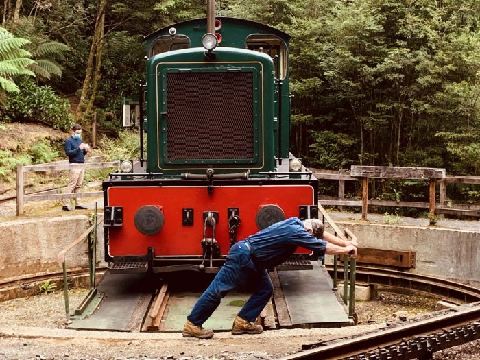 Turntable, West Coast Wilderness Railway