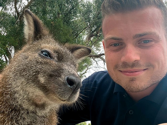 Wallaby Selfie With Jake