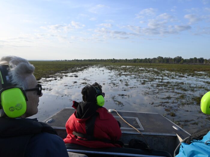 Airboat On The Flood Plains