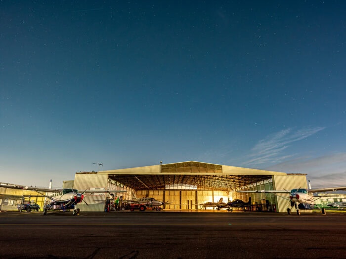 Hangar at Night